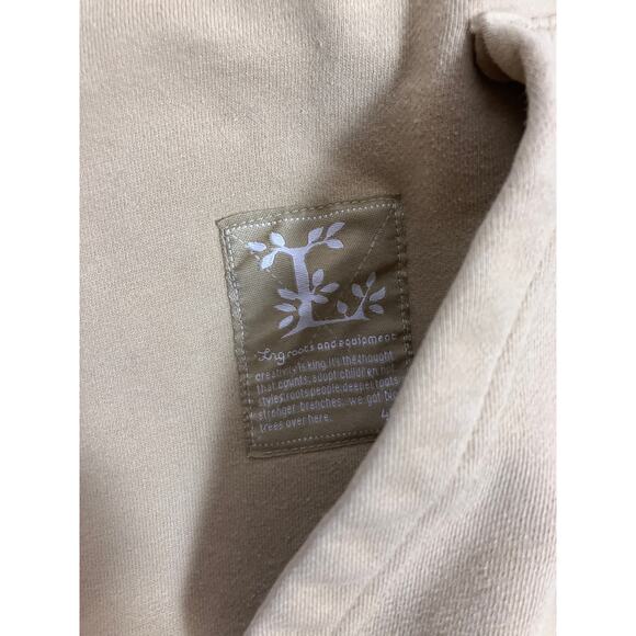 LRG Knit Tufted Varsity Hoodie Cream Men’s 2XL Embroidered Patches Streetwear - Picture 5 of 10